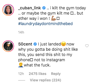 50 Cent Scolds His GF For Thirst Trap: "Why You Gotta Be Doing Sh*t Like This"