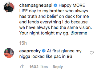 A$AP Rocky Thinks Drake's Friend Preme Looks Like Tupac In This Pic