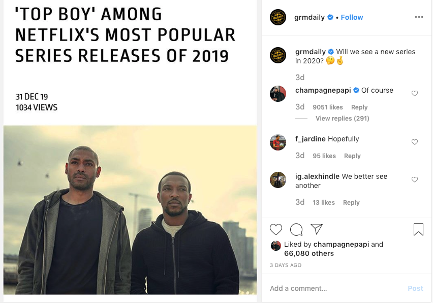 Drake Finally Confirms Netflix "Top Boy" Season 4 Will Arrive In 2020