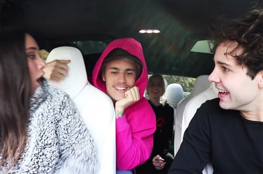Here’s What Happened When Justin Bieber Surprised Fans in David Dobrik’s Car