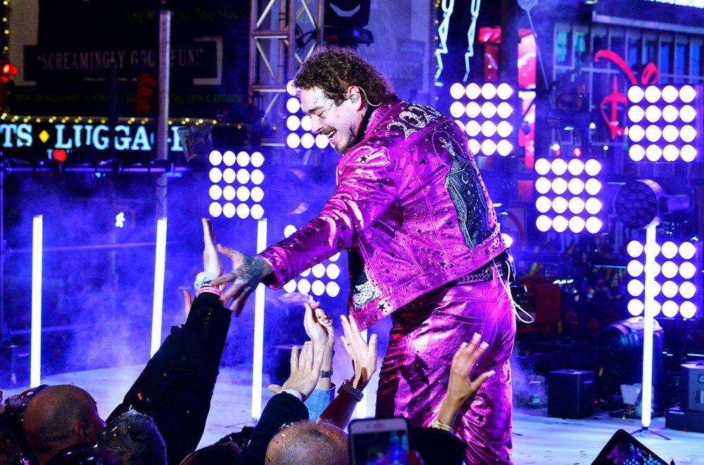 Post Malone Performs ‘Circles’ & ‘Congratulations’ at New Year’s Rockin’ Eve: Watch