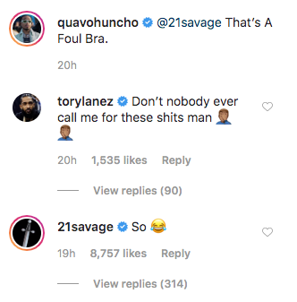 Tory Lanez Upset Quavo & 21 Savage Didn't Call Him For All-Rap Pick-Up Game