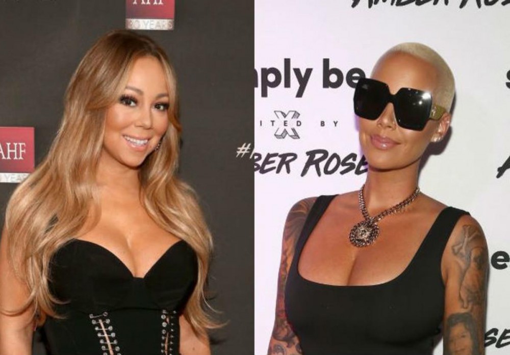 Amber Rose Jokes About Being A "Hoe" While Posing With Mariah Carey