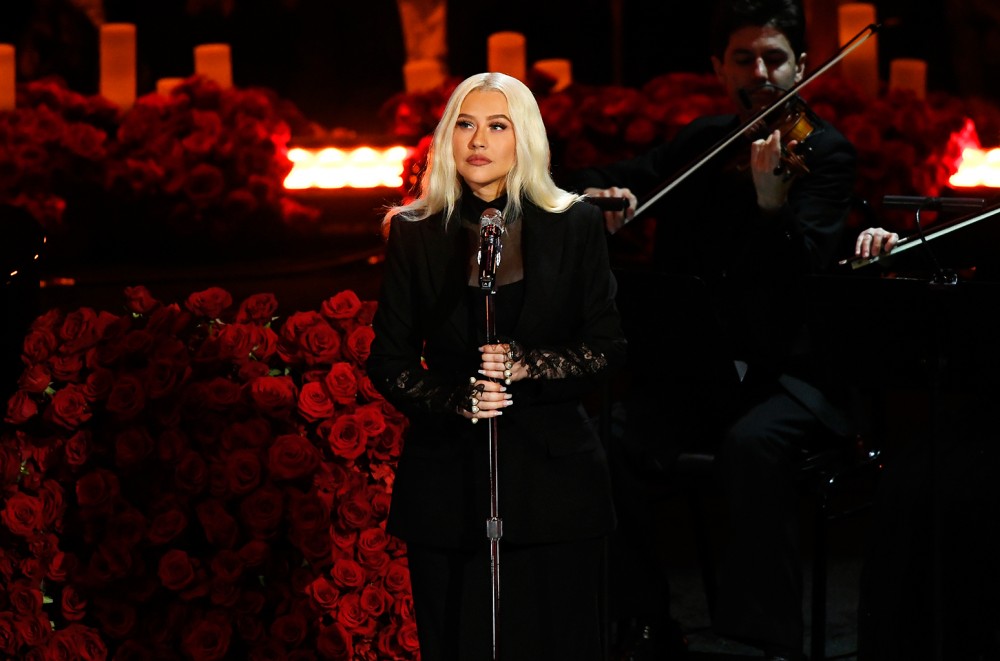 Christina Aguilera Moves Audience With ‘Ave Maria’ at Kobe Bryant Memorial