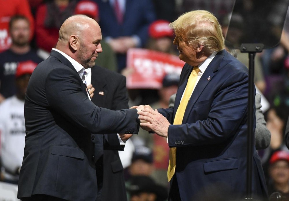 Dana White Defends His Undying Love For Donald Trump