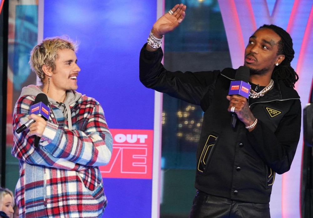 Justin Bieber's "Intentions" Is Now Quavo's 6th Top 10 Solo Hit