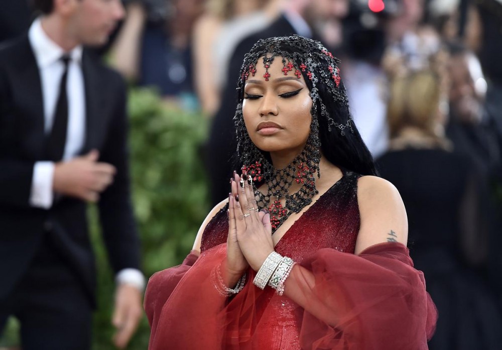 Nicki Minaj Shows Off Carnival Fit With Goofy Dance