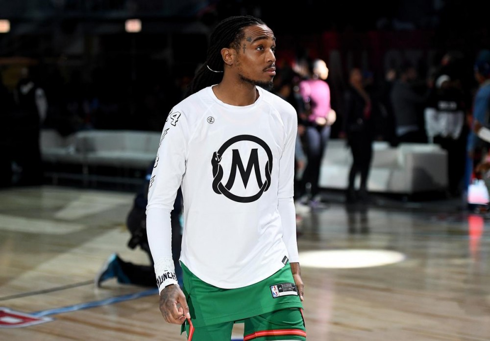 Quavo Storms The Court After Trae Young Drops A Light 50: Watch