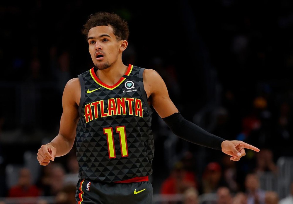 Trae Young Hits Mo Bamba With Playful Jabs After Monstrous Block