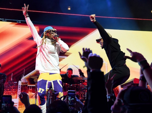 Watch Chance The Rapper, Lil Wayne, & Quavo Play The NBA All-Star Game Halftime Show