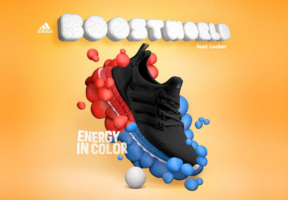 Adidas & Foot Locker Launch Colorful Boost Word Collection