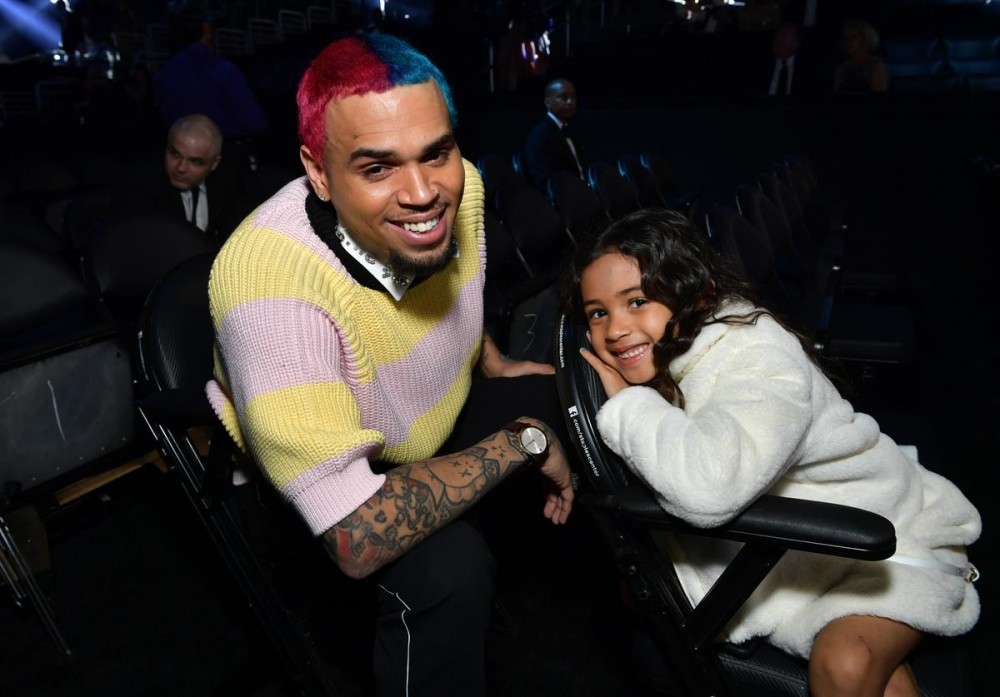 Chris Brown & Nia Guzman Cheer On Daughter At Soccer Game