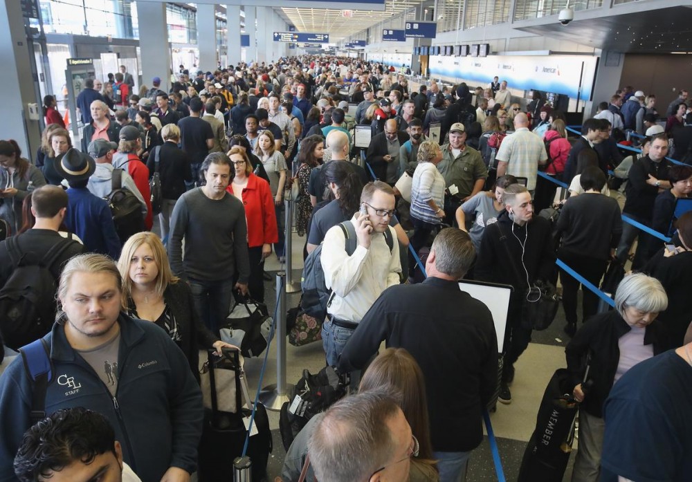 Coronavirus Has Travellers Crammed Together In Customs Line For Hours