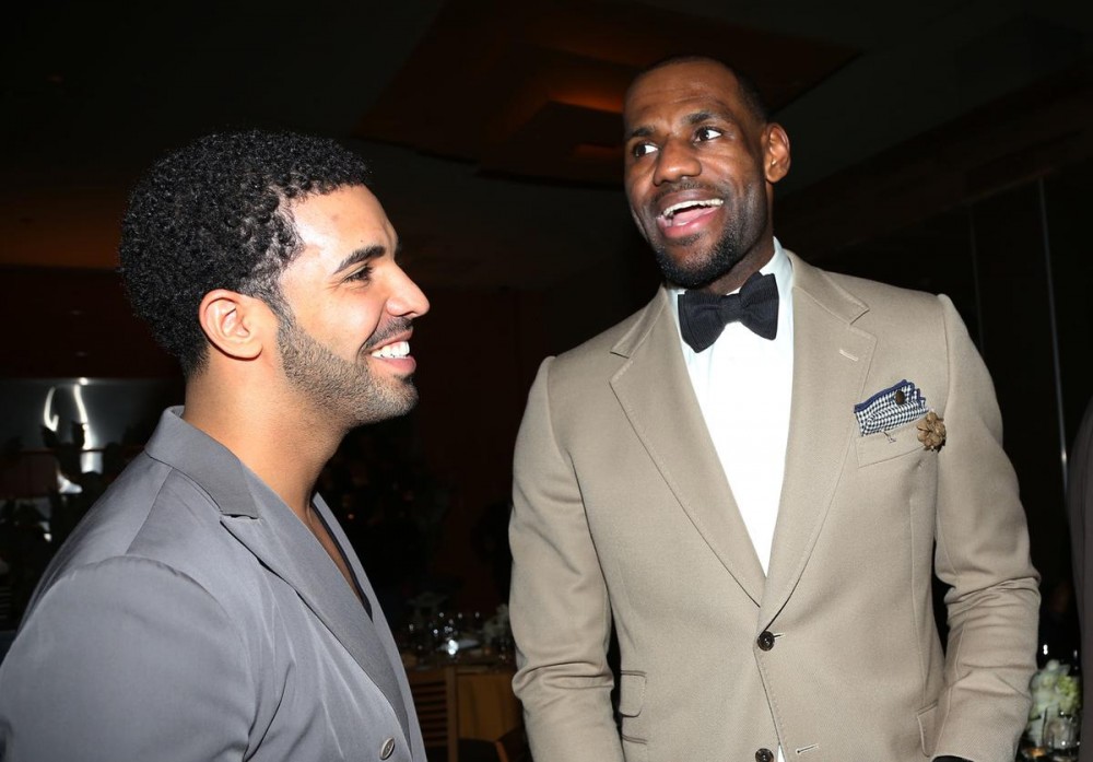 Drake & LeBron James Bro Up At Bronny James' Game