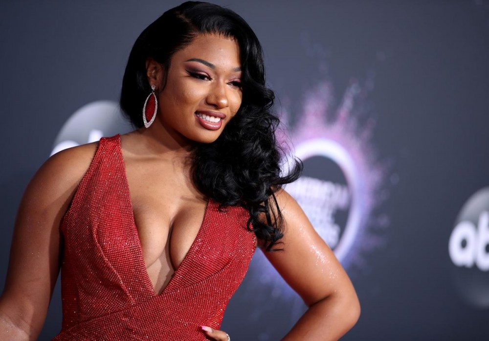 Megan Thee Stallion Wears Barely-There Latex Fit