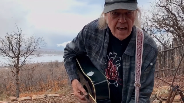 Watch Neil Young Play Rarities In Acoustic Fireside Session