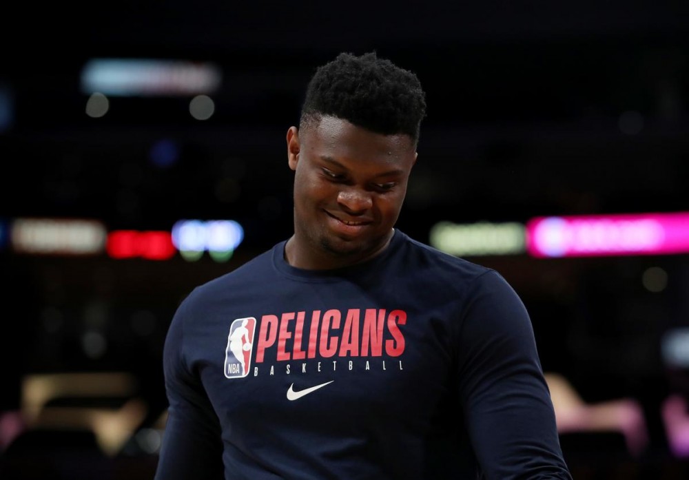 Zion Williamson Has One-Sided Jersey Exchange With JaVale McGee