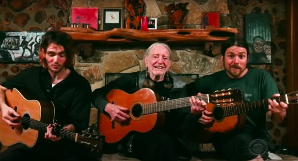 Willie Nelson & Sons Play "Hello Walls" On 'Colbert': Watch