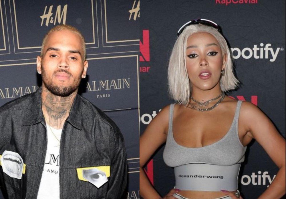 Chris Brown Hops In Tory Lanez IG Live Comments Asking For Doja Cat