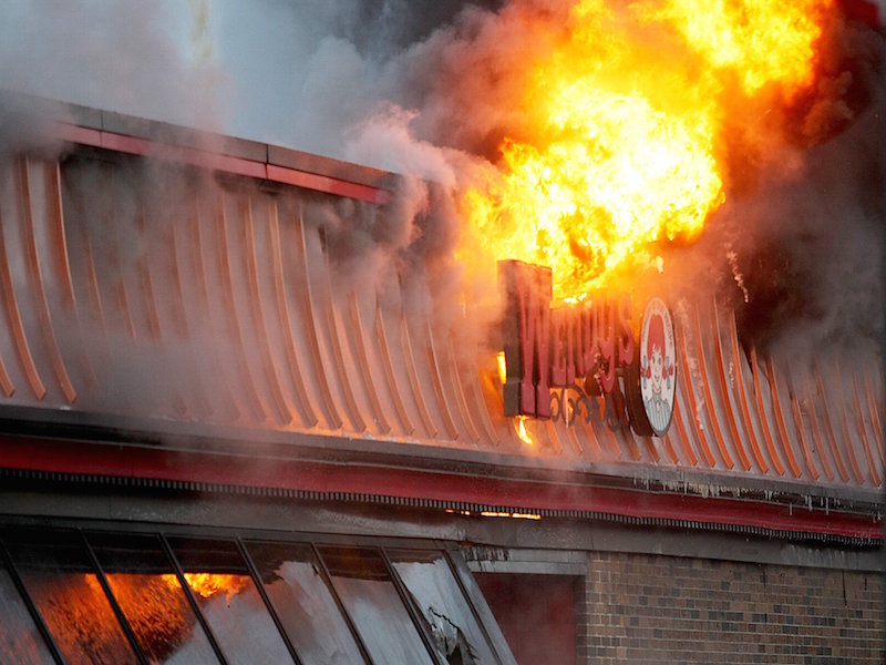 Atlanta Burns Wendy’s Over The Death of Rayshard Brooks By Police