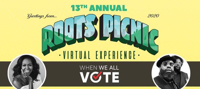 The 13th Annual Roots Picnic is Going Virtual with Michelle Obama’s When We All Vote Organization