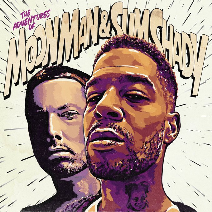 Eminem and Kid Cudi New “The Adventures Of Moon Man And Slim Shady” Single