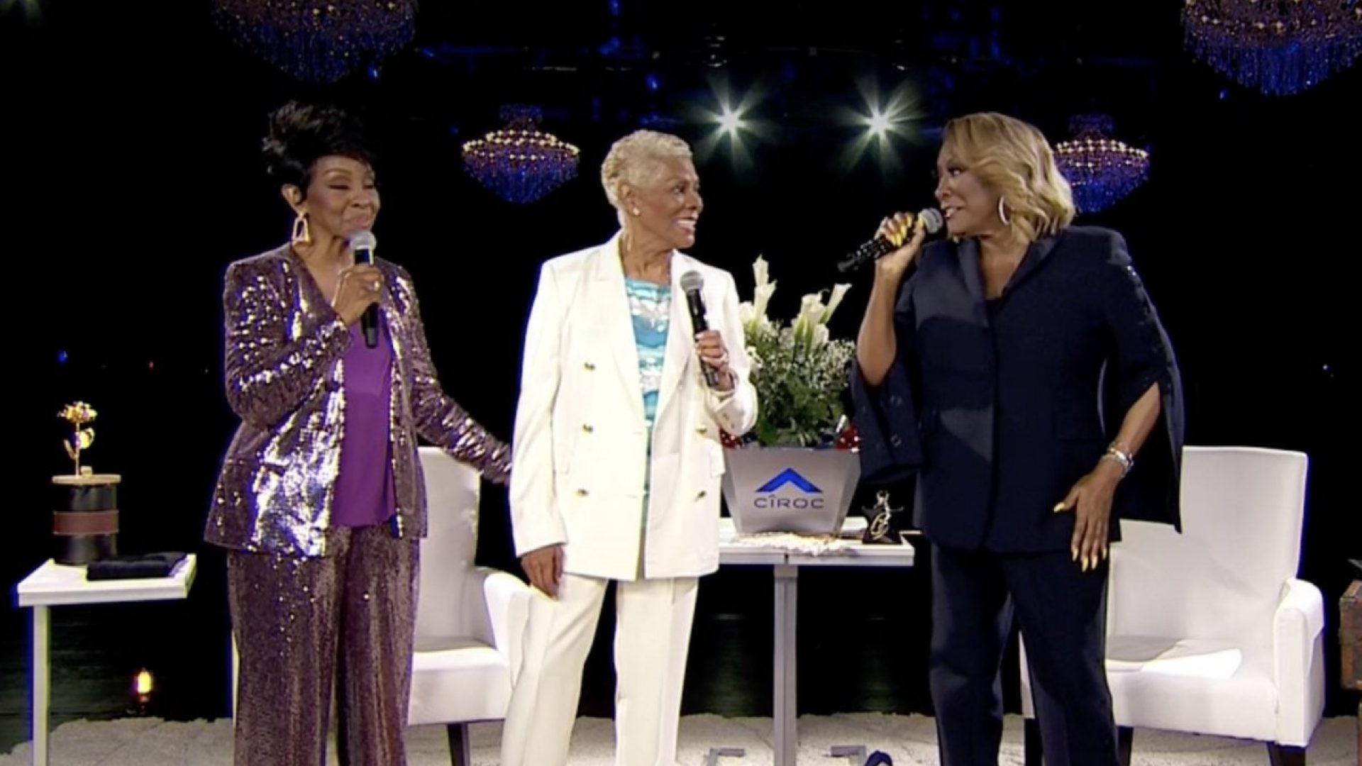 Dionne Warwick Made Surprise Appearance During Gladys Knight, Patti LaBelle Verzuz Celebration