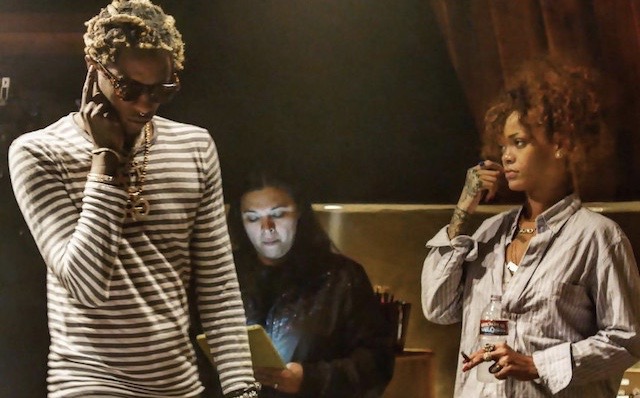 Rihanna Spotted At Video Shoot With Young Thug