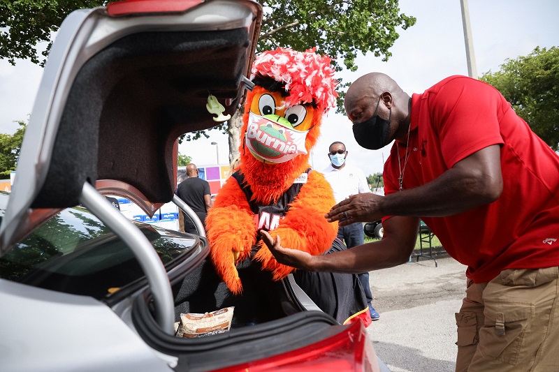 NBA, Miami Heat, and State Farm Team for NBA Finals Drive-Thru Feeding Event