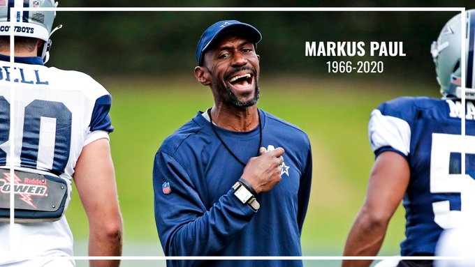 Dallas Cowboys Strength and Conditioning Coach Markus Paul Dies at 54
