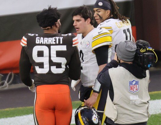 SOURCE SPORTS: Myles Garrett and Mason Rudolph Dead Beef Ahead of Playoff Matchup