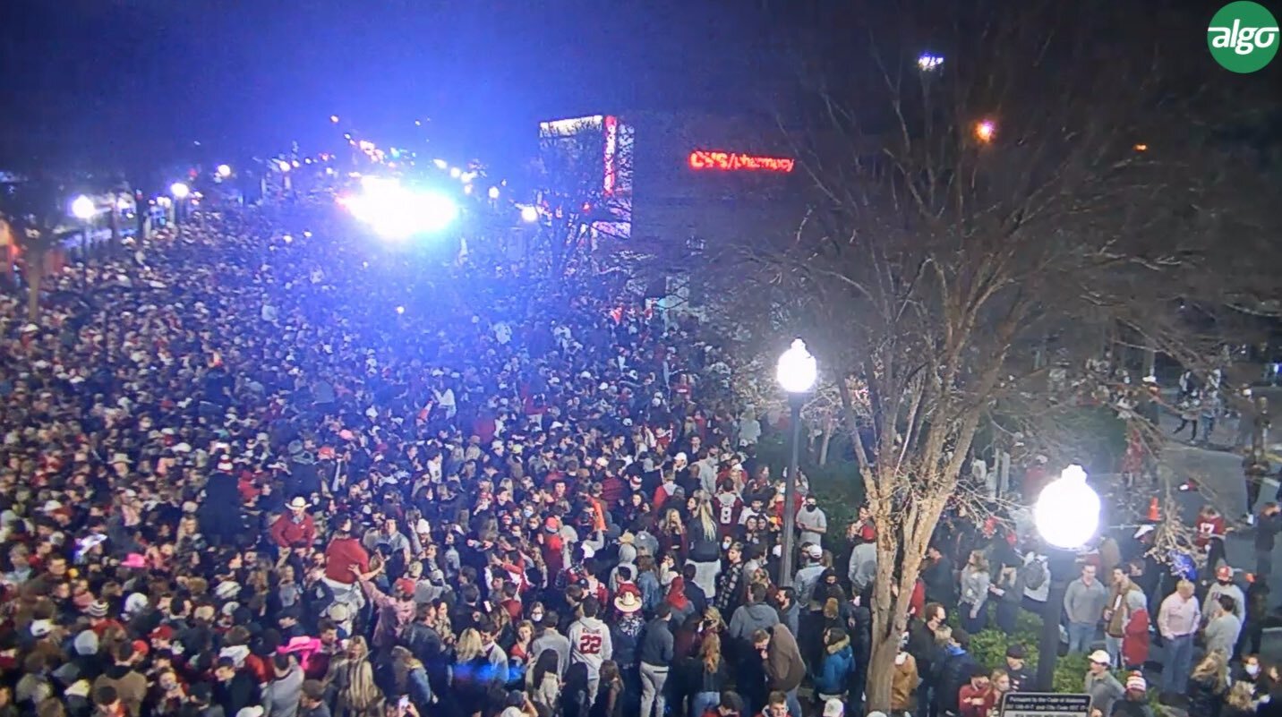 SOURCE SPORTS: Alabama Fans Flock the Streets of Tuscaloosa After Winning National Championship Despite COVID-19 Warnings