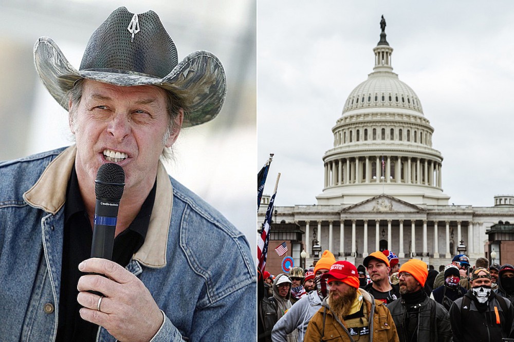 Liar Ted Nugent Claims Trump Supporters Hurt Nobody at Capitol Riot Despite Violent Video Evidence