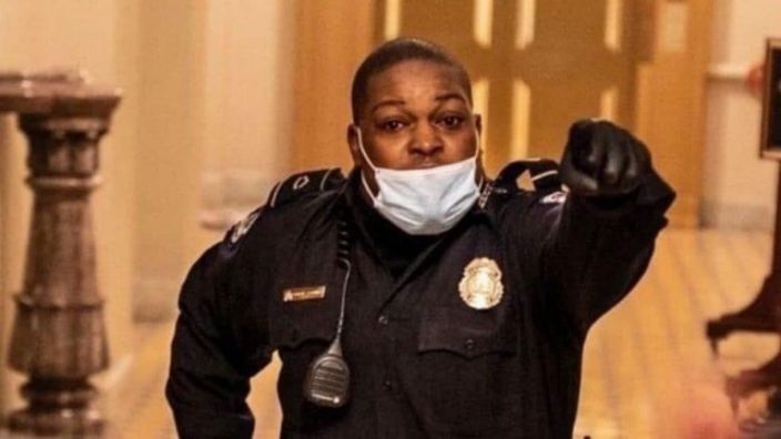 Black Capitol Hill Officer Dubbed ‘Hero’ After Protecting Lawmakers During Riot