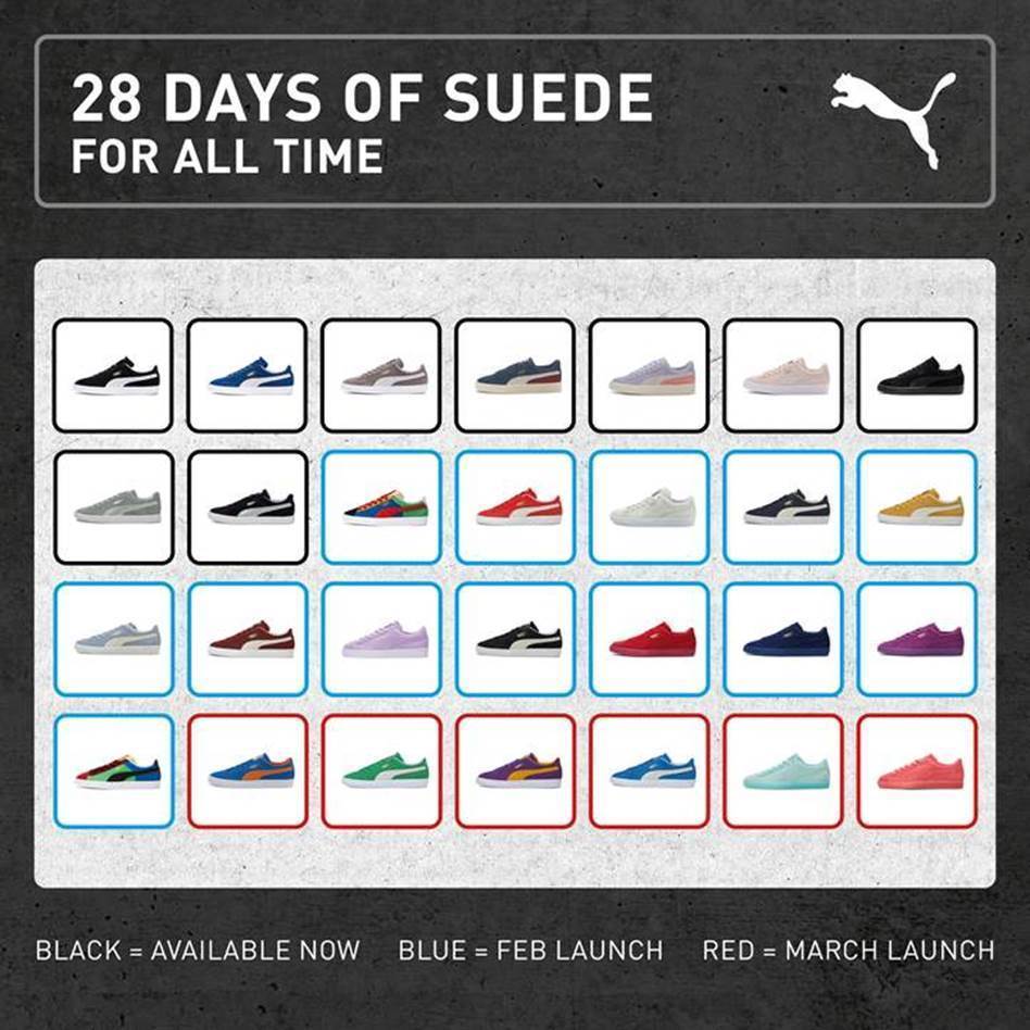 PUMA to Launch ’28 Days of Suede’ in February
