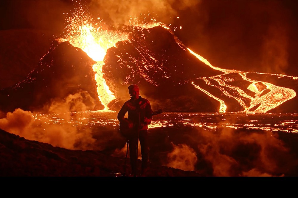 Kaleo’s JJ Julius Son Performs ‘Skinny’ in Front of Erupting Volcano