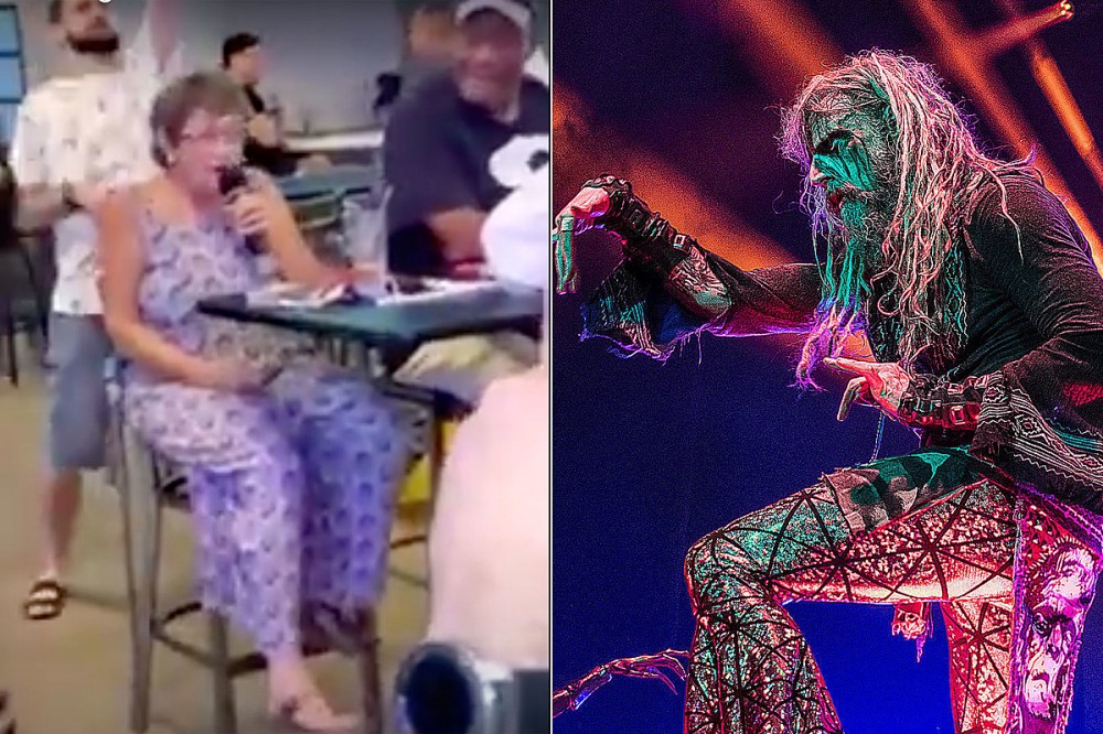 ‘Metal Grandma’ Sings Rob Zombie’s ‘Dragula’ at Karaoke, Crowd Goes Wild