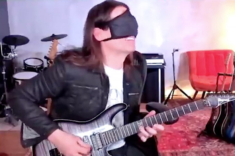 Watch Megadeth’s Kiko Loureiro Nail Blindfolded Guitar Challenge