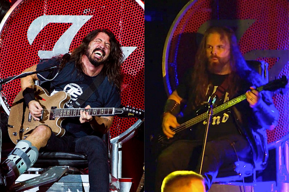 Dave Grohl Lends His Stage Throne to Metal Bassist Shot in Leg