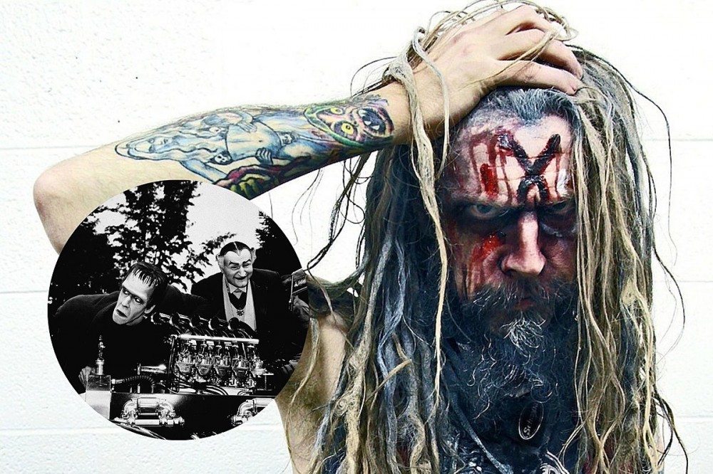 Rob Zombie Poses In Front of 1313 Mockingbird Lane House