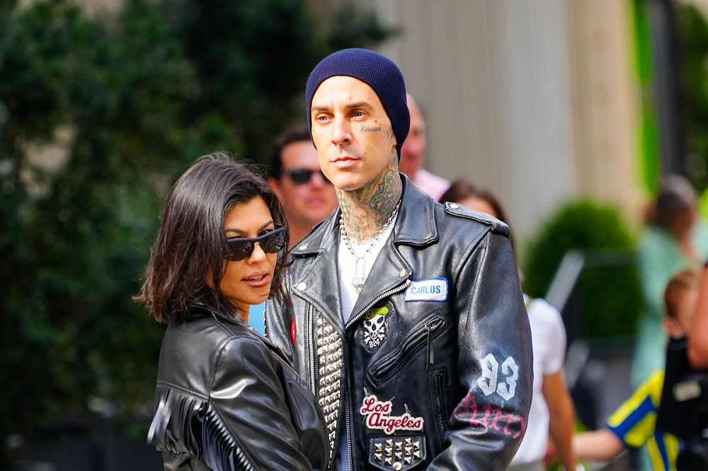 Travis Barker and Kourtney Kardashian Dress Up As Sid and Nancy [Photos]