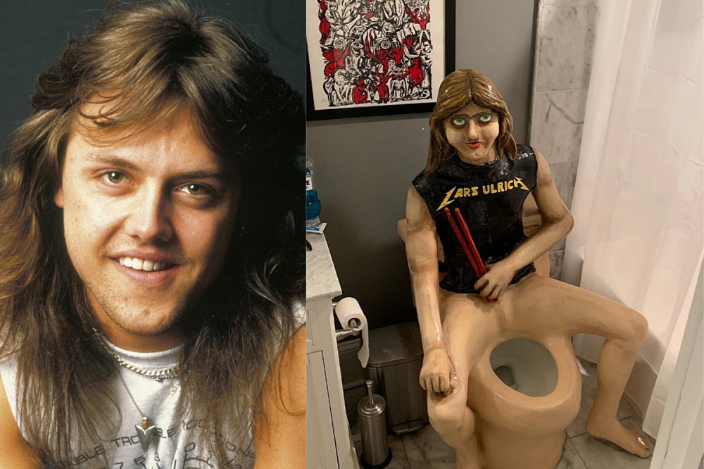 Lars Ulrich Toilet the Latest Creation of Musician Who Made Skeleton Guitar