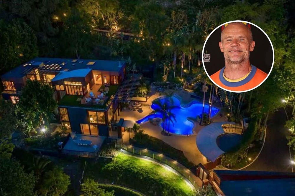 Flea Buys $14 Million Beverly Hills Home With Tree House + Leaf-Shaped Pool