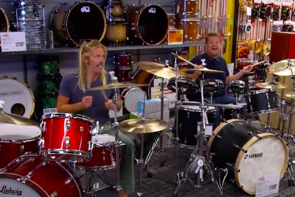 James Corden Shares Taylor Hawkins Video on ‘The Late Late Show’