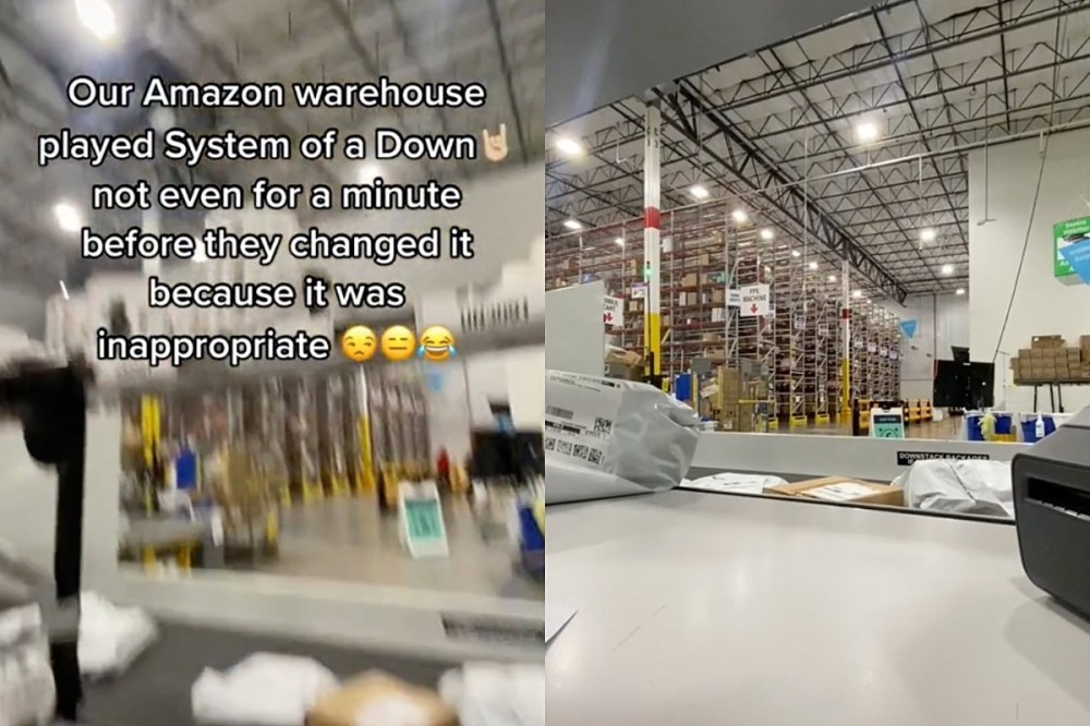 Amazon Warehouse Employees Banned From Blasting System of a Down