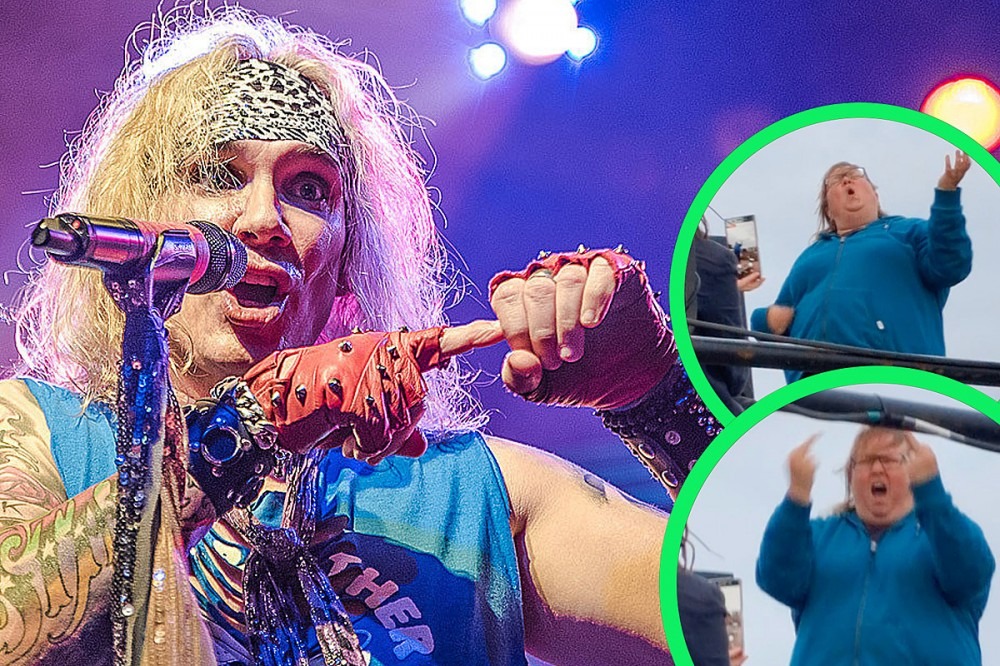 Steel Panther Sign Language Interpreter Gets Really Into it, Puts on Show of Her Own