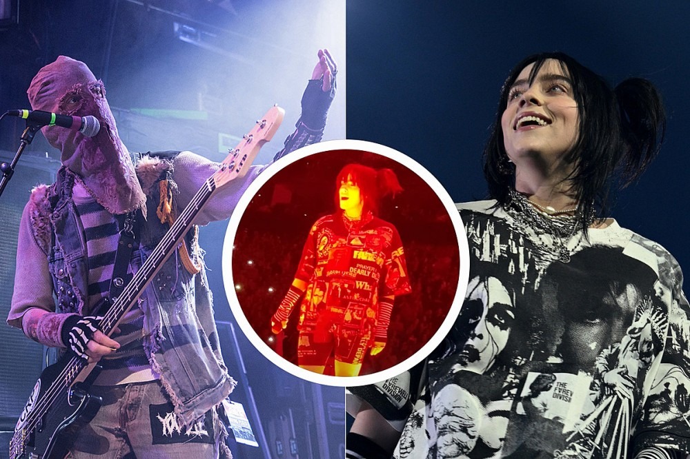 Billie Eilish Reps Underground Metal + Punk Bands on Shirt Onstage
