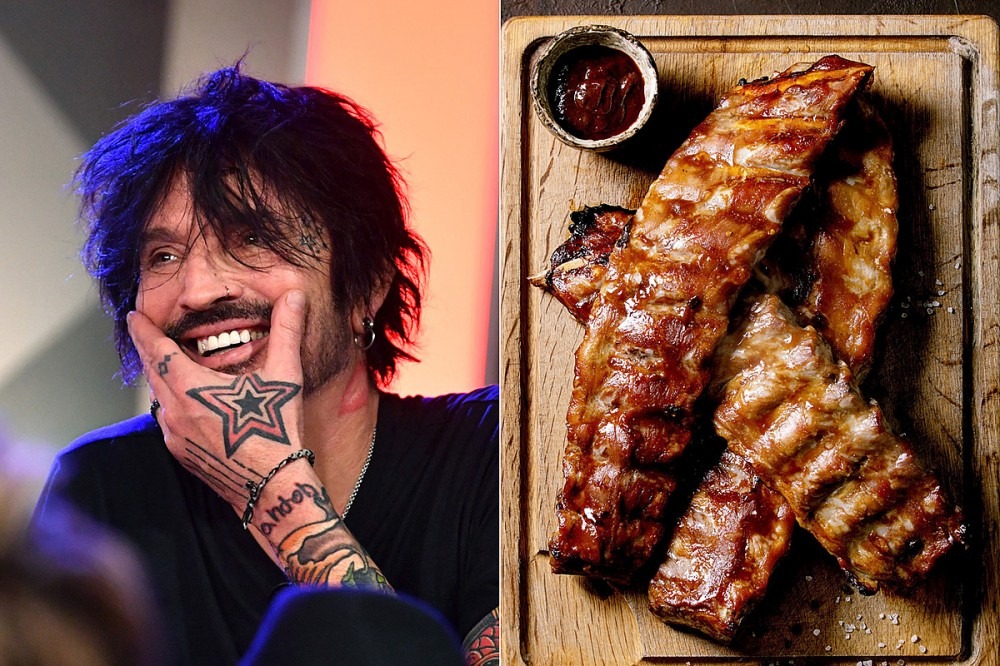 Tommy Lee Mocks His Broken Ribs, Throws Ribs (The Food) Into Crowd