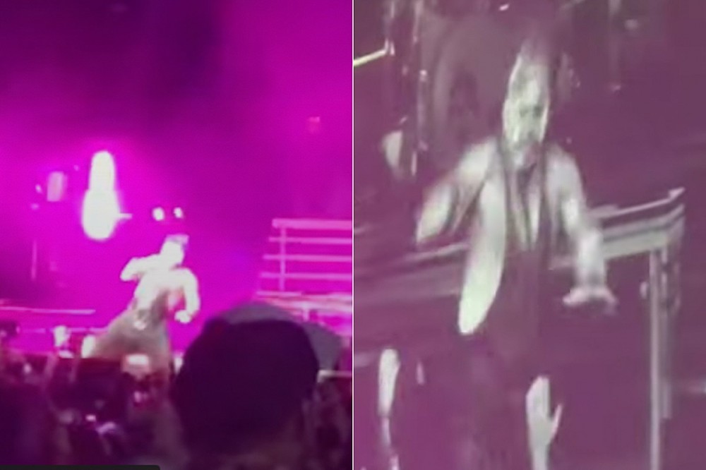 Mudvayne’s Chad Gray Falls Off Stage While Performing ‘Not Falling’