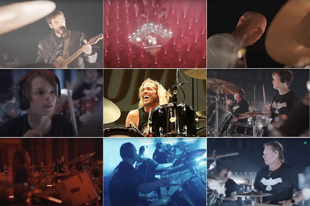 100 Drummers Join ‘My Hero’ Tribute to Foo Fighter Taylor Hawkins
